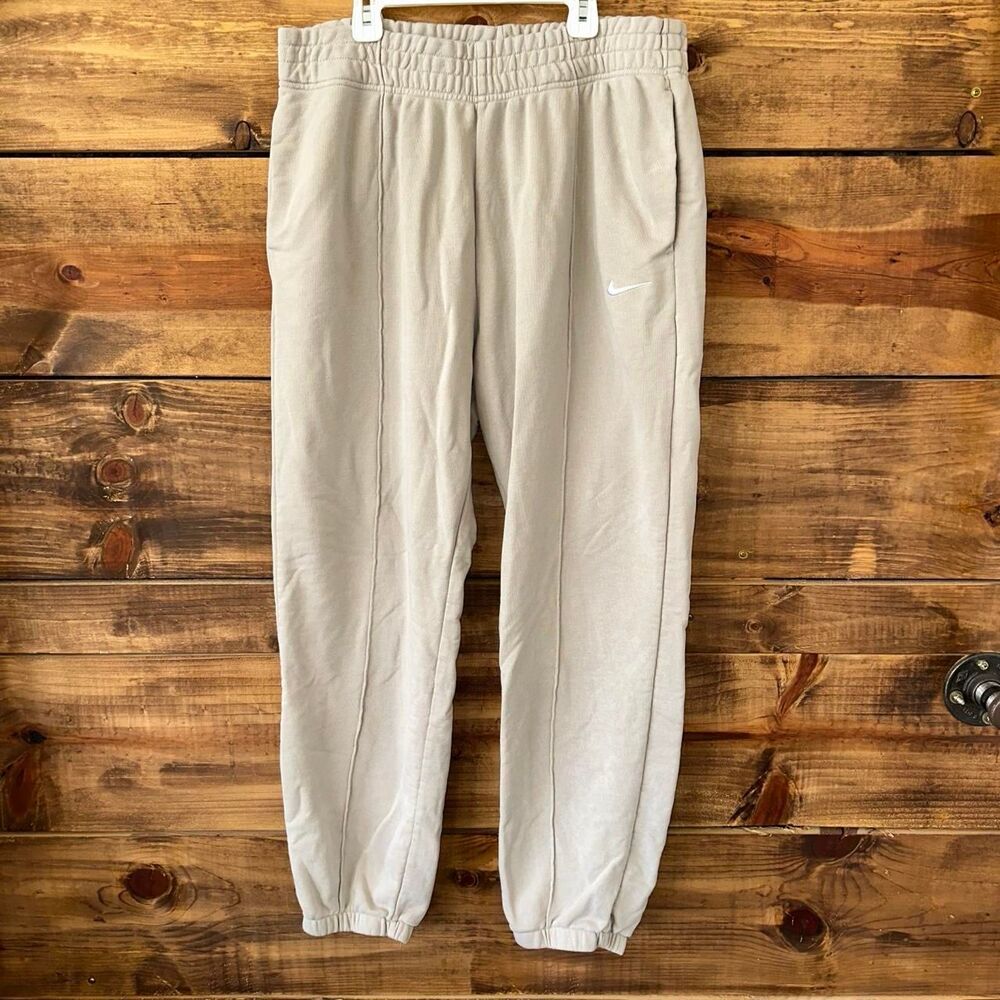 Nike Men's Cream and Tan Joggers-tracksuits